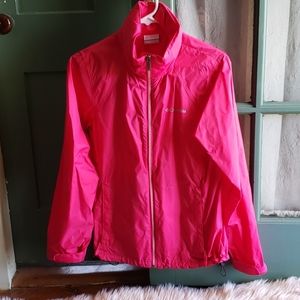 Women's rain jacket.